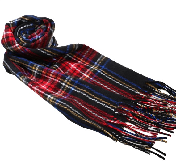 Sciarpa Tartan Rossa e Nera