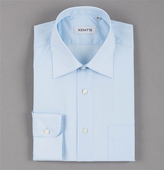 Camicia Kent da Uomo Elegante Celeste XXL