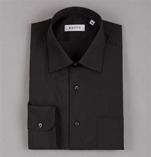Camicia Kent da Uomo Elegante Nera XXL