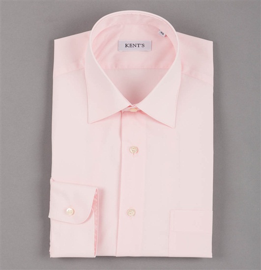 Camicia Kent da uomo da cerimonia rosa XXL