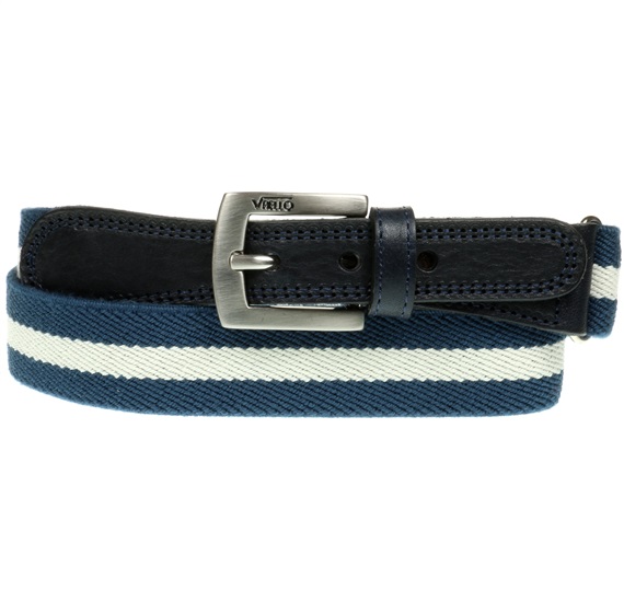 Cintura Bambino Blu Righe Beige