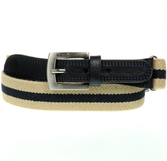 Cintura Bambino Beige Righe Blu