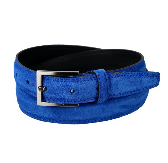 Cintura Bambino Scamosciato Blu