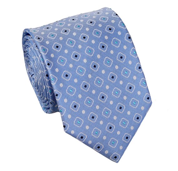 Cravatta Blu Cielo a Rombi