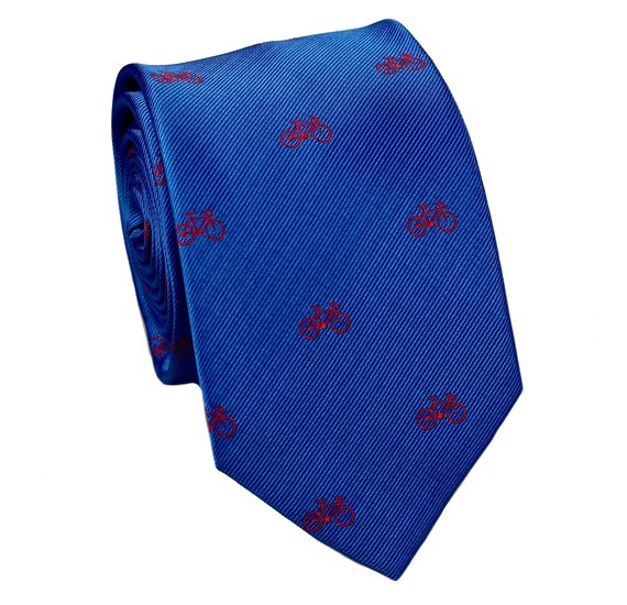 Cravatta Blu Francia Biciclette