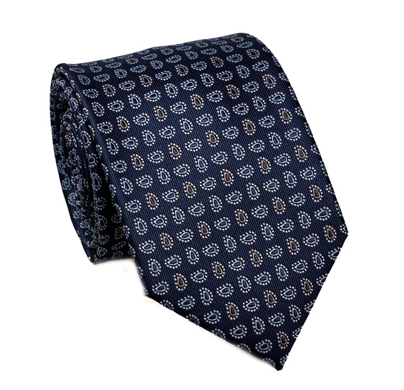 Cravatta Blu Scuro in Cashmere