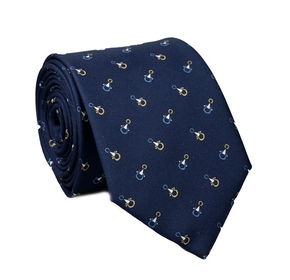 Cravatta Blu Marino con Staffe