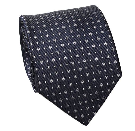 Cravatta Blu Navy Fiori
