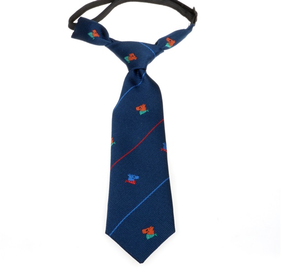 Cravatta Blu Navy con Cuccioli