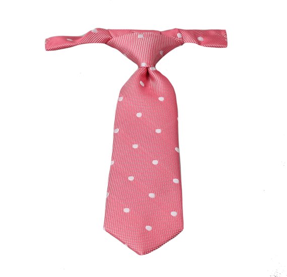 Cravatta Rosa a Pois