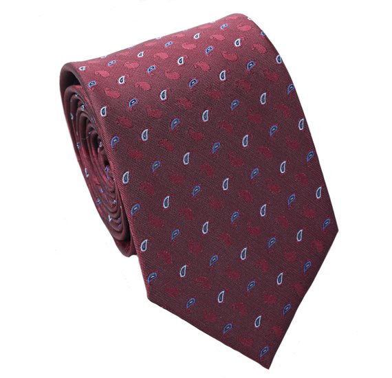 Cravatta Bordeaux con Paisley