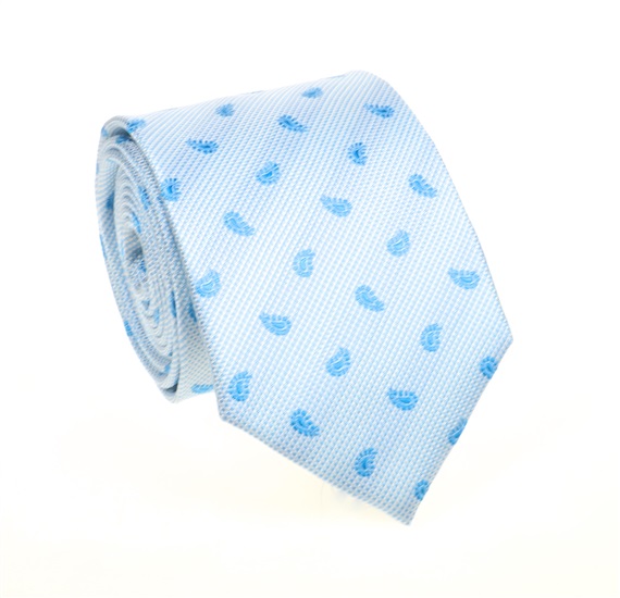 Cravatta in Cashmere Blu Cielo in Seta Naturale