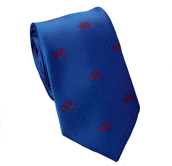 Cravatta Cadetto Blu Francia Biciclette