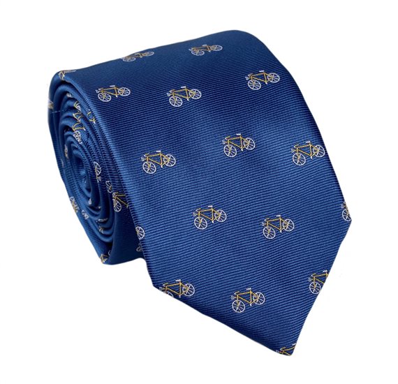 Cravatta Cadetto Biciclette Blu Royal