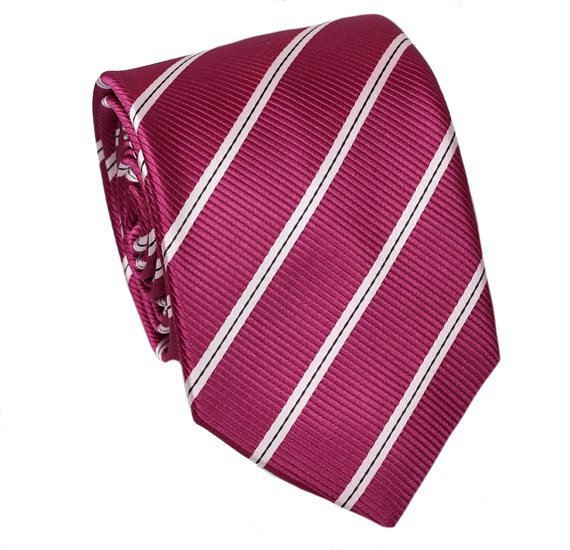 Cravatta a Righe Magenta