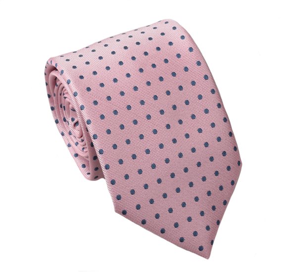 Cravatta Cadetto Rosa a Pois
