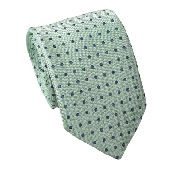 Cravatta Verde a Pois Cadetto