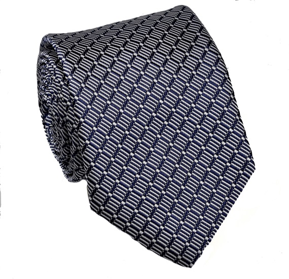 Cravatta a Quadri Blu Navy