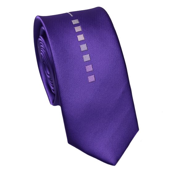 Cravatta Stretta Viola Design