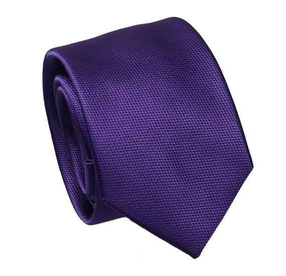 Cravatta Stretta Viola Scuro