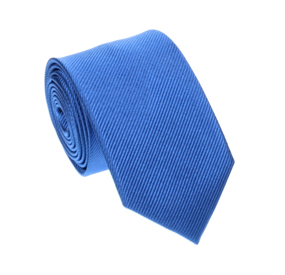 Cravatta Jacquard in Seta Bluastro
