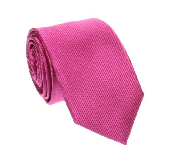 Cravatta in Seta Jacquard Magenta
