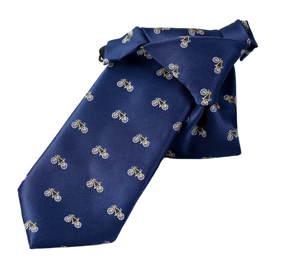 Cravatta Bambino Blu Navy Biciclette