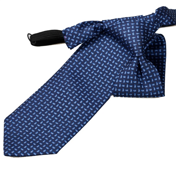 Cravatta Bambino Blu Navy in Cashmere