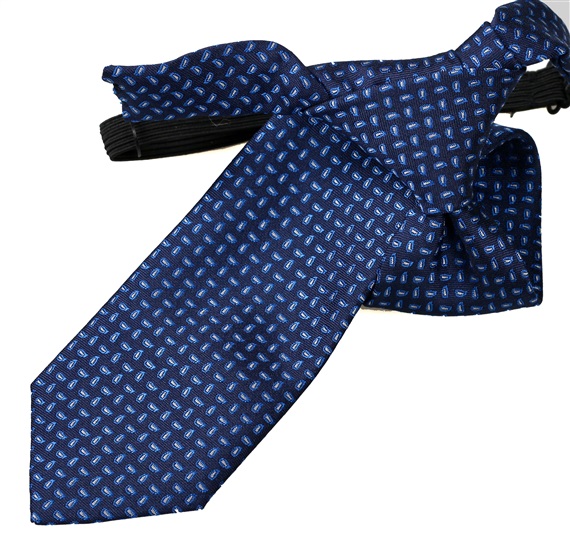 Cravatta Bambino Blu Navy con Cashmere