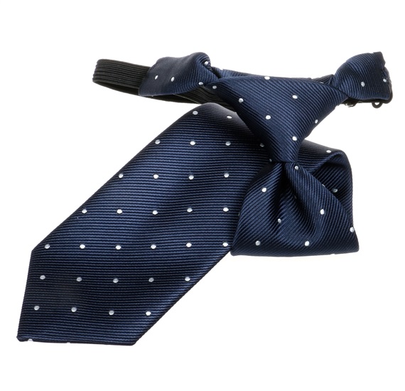Cravatta Bambino Blu Navy con Pois Bianchi