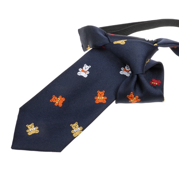 Cravatta Bambino Blu Navy con Orsetti