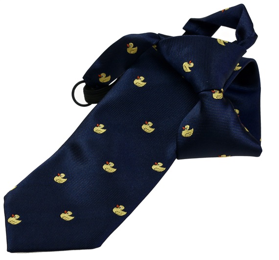 Cravatta Bambino Blu Navy con Papere