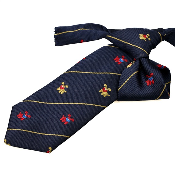 Corbata Niño Azul Marino con Perritos