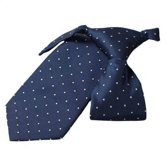 Corbata Niño Azul Motas