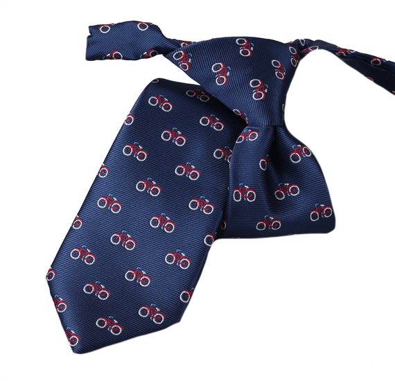 Cravatta Bambino Blu Notte Biciclette