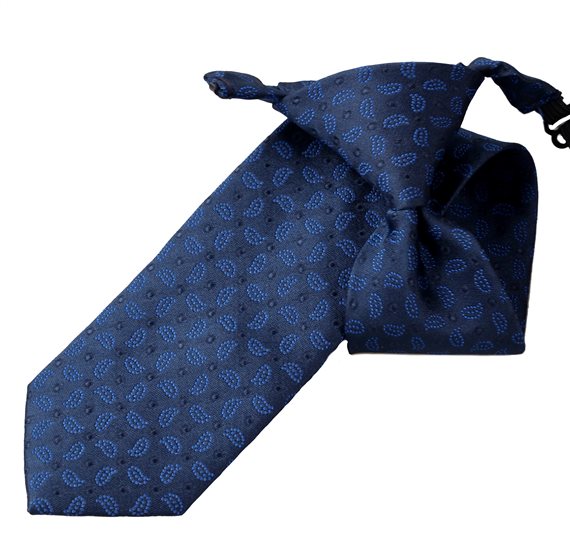 Cravatta Bambino Blu Scuro Paisley