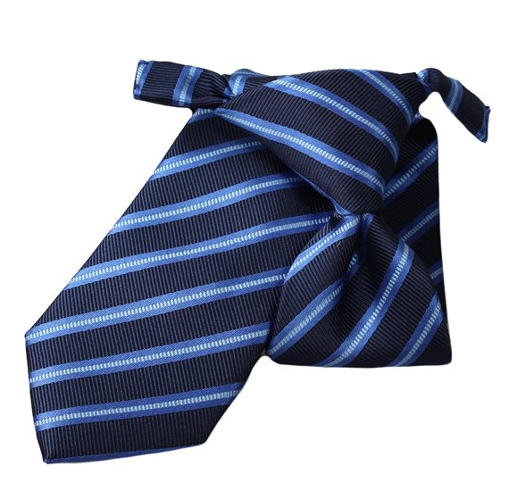 Cravatta Bambino Blu Righe Francia