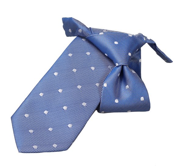 Cravatta Bambino Blu a pois iridescenti