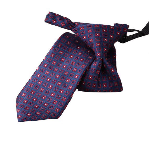Cravatta Bambino Blu Trifoglio Rosso