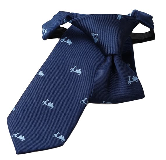Cravatta Bambino Blu Vespe Celesti