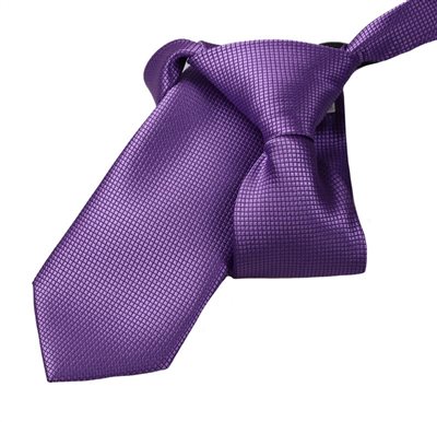 Cravatta Bambino Broccato Viola
