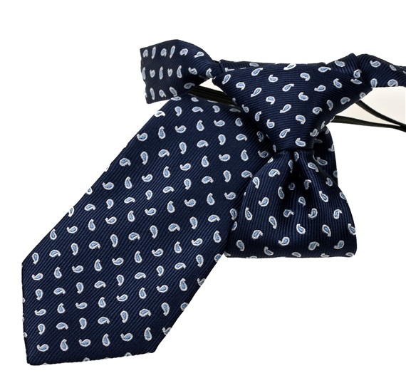Cravatta Bambino in Cashmere Blu Navy