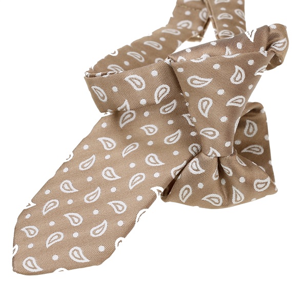 Cravatta Bambino Cashmere Beige