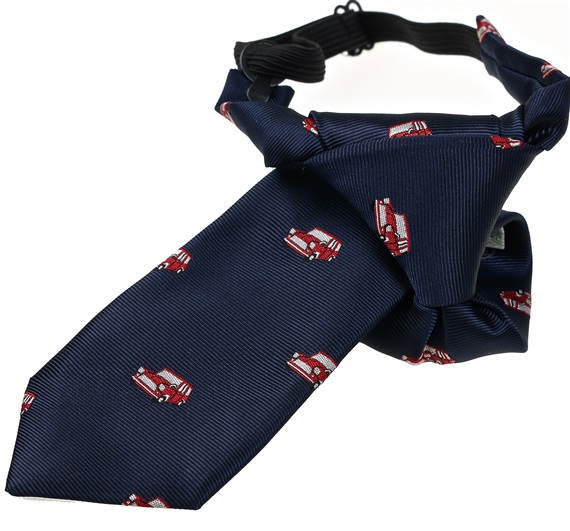 Cravatta Bambino Auto Mini Blu Navy