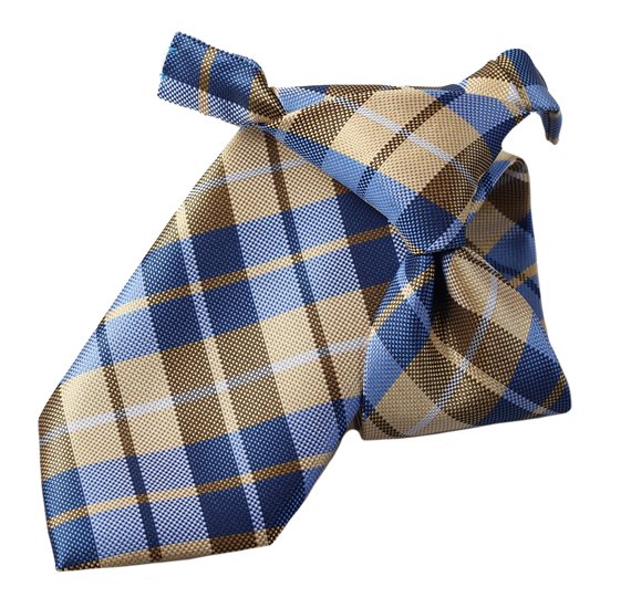 Cravatta Bambino Tartan Giallo