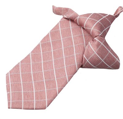 Cravatta Bambino a Quadretti Rosa