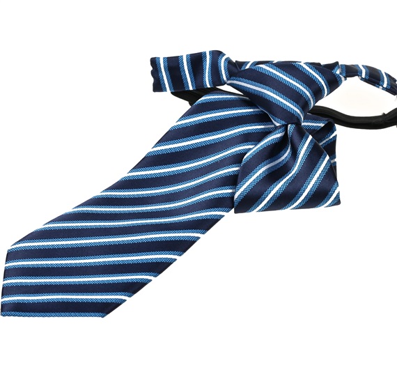 Cravatta Bambino Righe Blu Navy