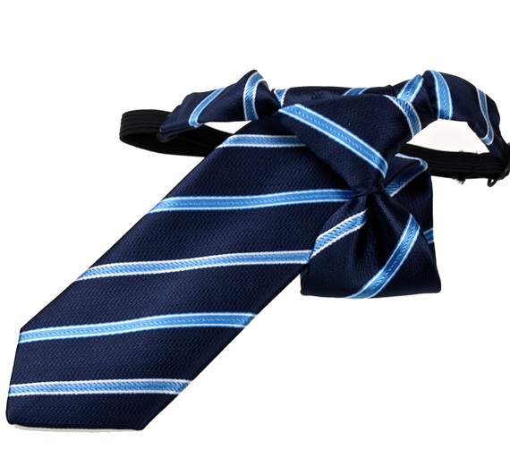 Corbata Niño Rayas Azul Marino