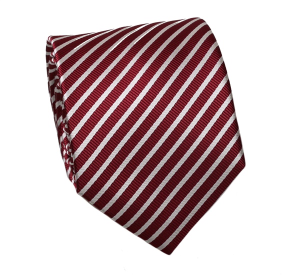 Cravatta Strisce Bordeaux