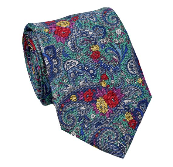 Cravatta in Seta Edizione Speciale Verde Paisley